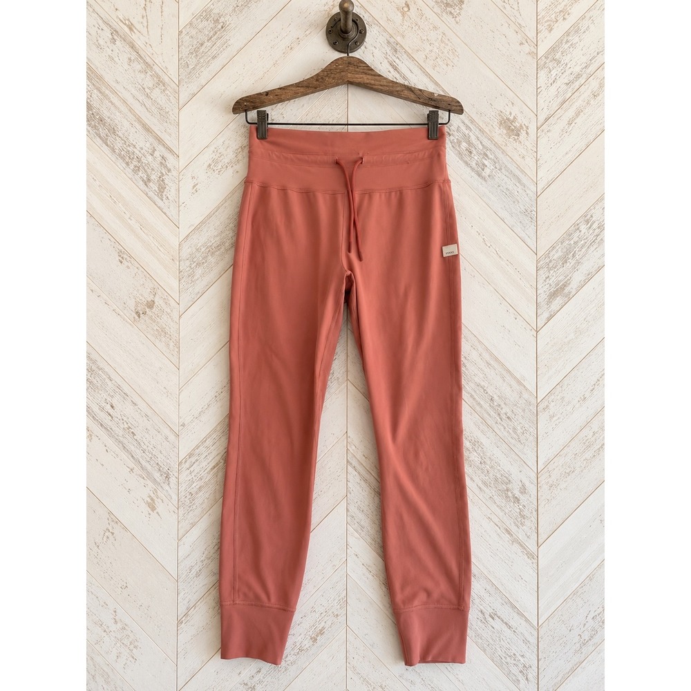 Vuori Performance Joggers High Rise Drawstring Terracotta Clay Size M